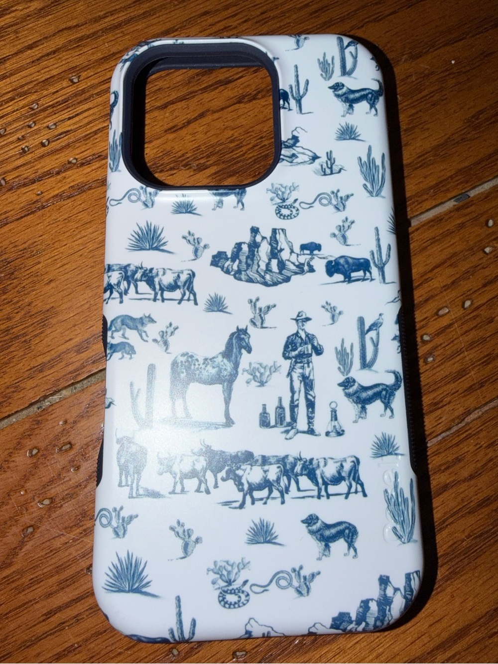 Casely IPhone 16 Pro—White Ranch Pattern